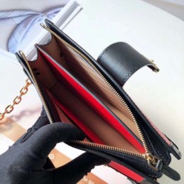 Replica Louis Vuitton Red Black Graphic Trunk Clutch