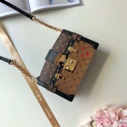 Replica Louis Vuitton Brown Monogram Graphic Trunk Clutch
