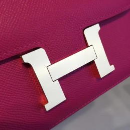 Replica Hermes Fuchsia Constance Mini 18 Gold Hardware Bag