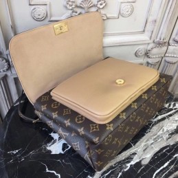 Replica Louis Vuitton Brown Monogram Beige Flap Marignan