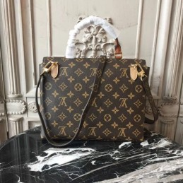 Replica Louis Vuitton Brown Monogram Beige Flap Marignan