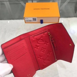 Replica Louis Vuitton Red Embossed Monogram Victorine Wallet