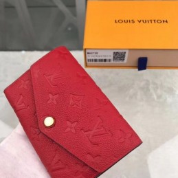 Replica Louis Vuitton Red Embossed Monogram Victorine Wallet