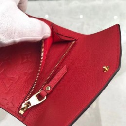 Replica Louis Vuitton Red Embossed Monogram Victorine Wallet