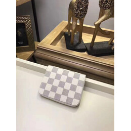 Replica Louis Vuitton White Damier Azur Zippy Coin Purse