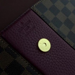 Replica Louis Vuitton Brown Damier Ebene Burgundy Stripe Bond Street