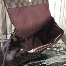 Replica Louis Vuitton Brown Damier Ebene Burgundy Stripe Bond Street