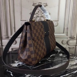 Replica Louis Vuitton Brown Damier Ebene Black Stripe Bond Street