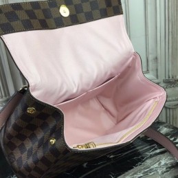 Replica Louis Vuitton Brown Damier Ebene Pale Pink Stripe Bond Street