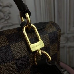 Replica Louis Vuitton Brown Damier Ebene Pale Pink Stripe Bond Street