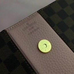 Replica Louis Vuitton Brown Damier Ebene Pale Pink Stripe Bond Street