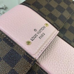 Replica Louis Vuitton Brown Damier Ebene Pale Pink Stripe Bond Street