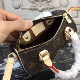 Replica Louis Vuitton Brown Monogram White Graphic Speedy BB