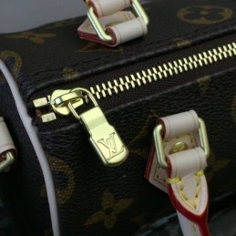 Replica Louis Vuitton Brown Monogram White Graphic Speedy BB