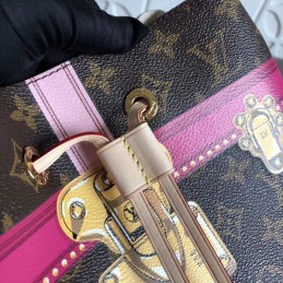 Replica Louis Vuitton Brown Monogram Graphic Stripe Neo Noe MM