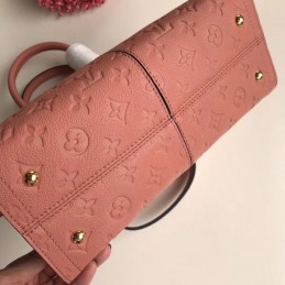 Replica Louis Vuitton Beige Pink Embossed Monogram Sully PM
