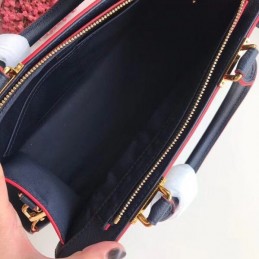 Replica Louis Vuitton Navy Blue Embossed Monogram Sully PM