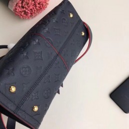 Replica Louis Vuitton Navy Blue Embossed Monogram Sully PM