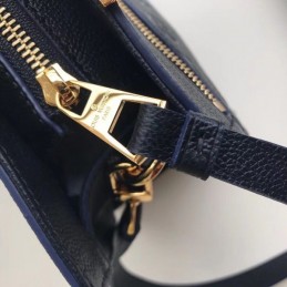 Replica Louis Vuitton Black Embossed Monogram Sully PM