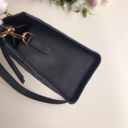 Replica Louis Vuitton Black Embossed Monogram Sully PM