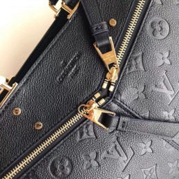 Replica Louis Vuitton Black Embossed Monogram Sully PM