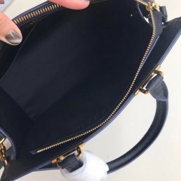 Replica Louis Vuitton Black Embossed Monogram Sully PM