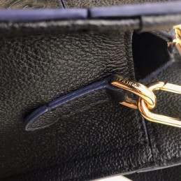 Replica Louis Vuitton Black Embossed Monogram Sully PM