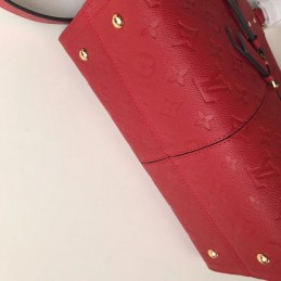 Replica Louis Vuitton Red Embossed Monogram Sully PM