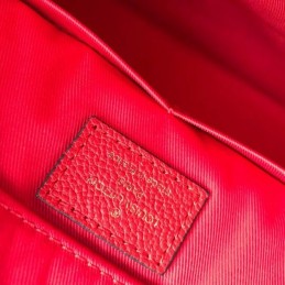 Replica Louis Vuitton Red Embossed Monogram Sully PM