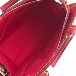 Replica Louis Vuitton Red Embossed Monogram Sully PM