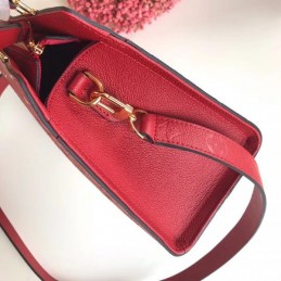 Replica Louis Vuitton Red Embossed Monogram Sully PM