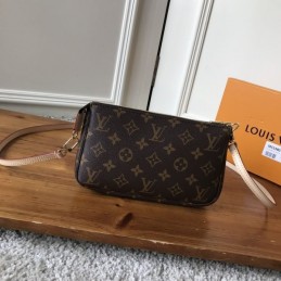 Replica Louis Vuitton Brown Monogram Pochette Accessoires