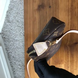 Replica Louis Vuitton Brown Monogram Pochette Accessoires