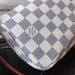 Replica Louis Vuitton White Damier Azur Pochette Accessoires