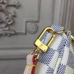 Replica Louis Vuitton White Damier Azur Pochette Accessoires