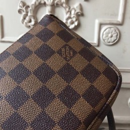 Replica Louis Vuitton Brown Damier Ebene Pochette Accessoires