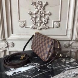Replica Louis Vuitton Brown Damier Ebene Pochette Accessoires