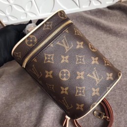 Replica Louis Vuitton Brown Monogram Beige Trim Nice BB Vanity Case