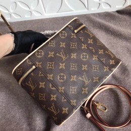 Replica Louis Vuitton Brown Monogram Beige Trim Nice BB Vanity Case