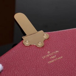 Replica Louis Vuitton Brown Damier Ebene Burgundy Flap Clapton Bag