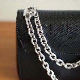 Replica Louis Vuitton Black Textured Twist PM