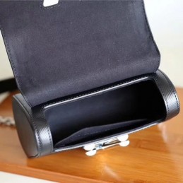 Replica Louis Vuitton Black Textured Twist PM