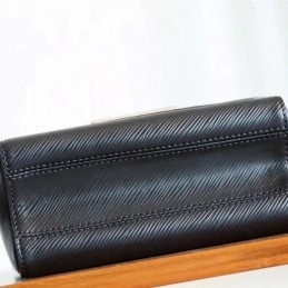 Replica Louis Vuitton Black Textured Twist PM
