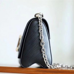Replica Louis Vuitton Black Textured Twist PM