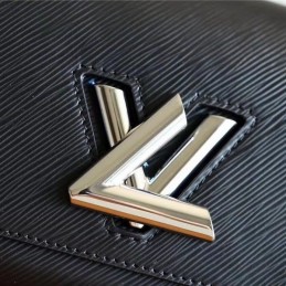 Replica Louis Vuitton Black Textured Twist PM