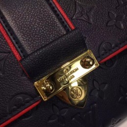 Replica Louis Vuitton Navy Blue Red Trim Saint Sulpice PM