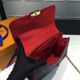 Replica Louis Vuitton Navy Blue Red Trim Saint Sulpice PM