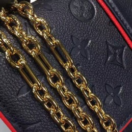 Replica Louis Vuitton Navy Blue Red Trim Saint Sulpice PM