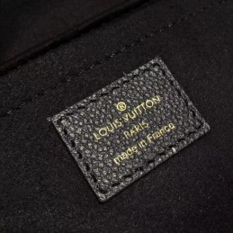 Replica Louis Vuitton Black Textured Saint Sulpice PM