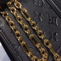 Replica Louis Vuitton Black Textured Saint Sulpice PM